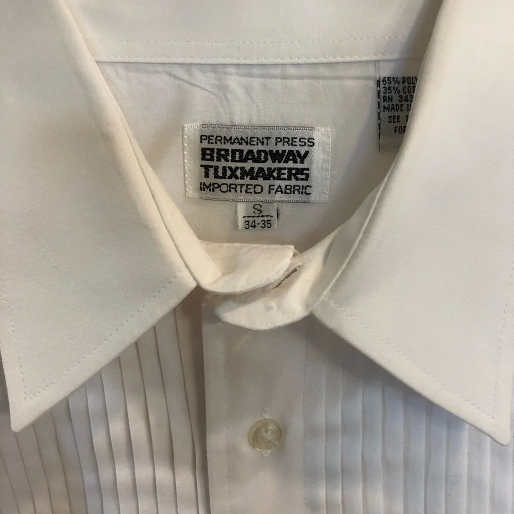 Pleated Tux Shirt + Adjustable Neck Tie